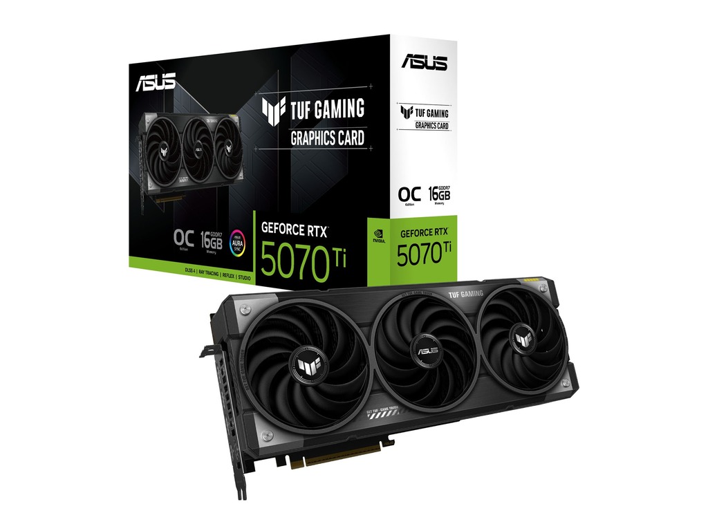 ASUS TUF-RTX5070TI-O16G GAMING16GB GDDR7, OC, 256-bit,3x DP, 1x HDMI