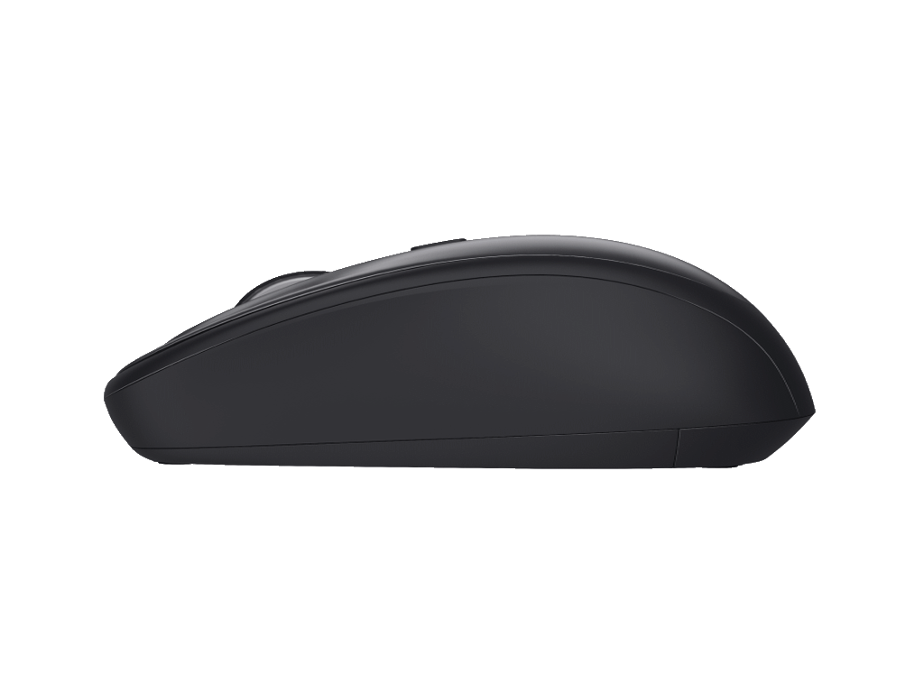Trust Yvi+ Silent Wireless miš crni, sa tihim tipkama, 800-1600 dpi, optički, 4 tipke