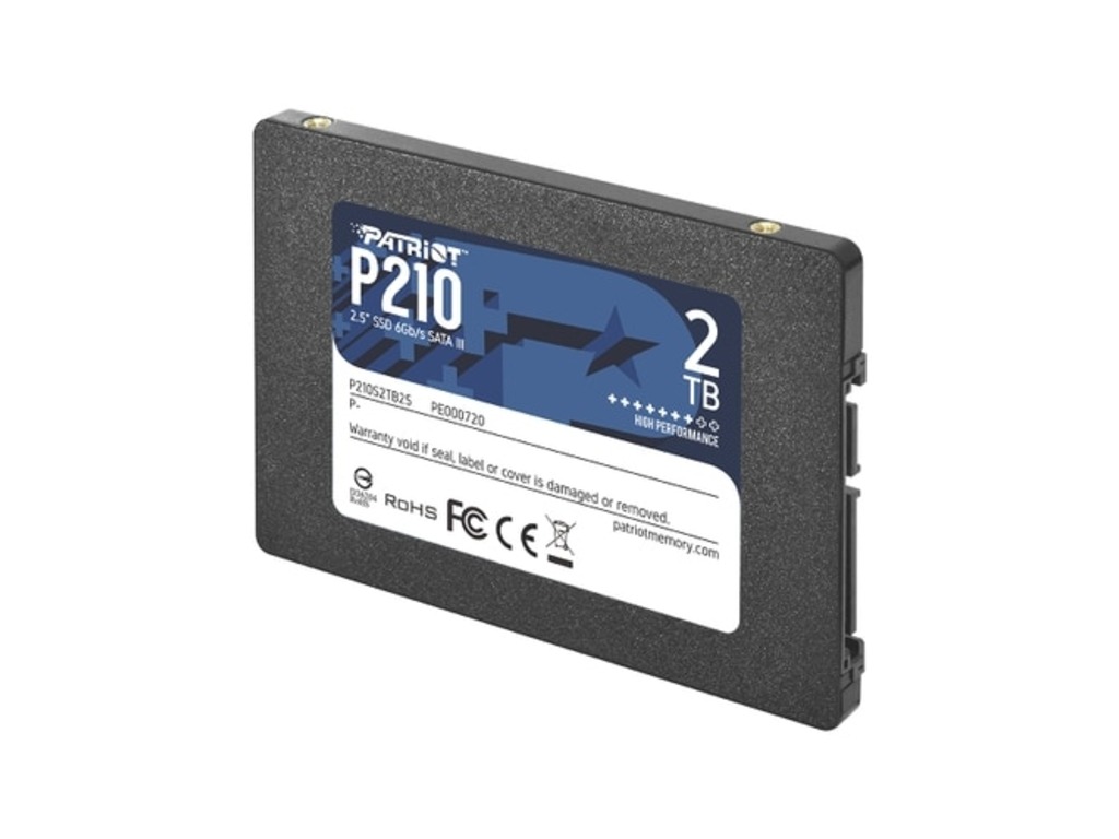 Patriot SSD, 2TB, 2.5", P210SATA 3, 520/430 MB/s