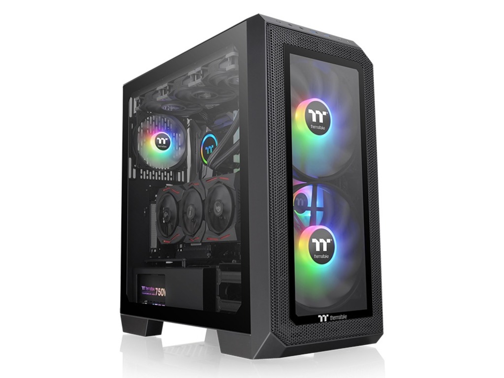 Thermaltake View 300 MX Mid tower, tempered glass 2x 200mm ARGB PWM fan, 1x 120mm ARGB