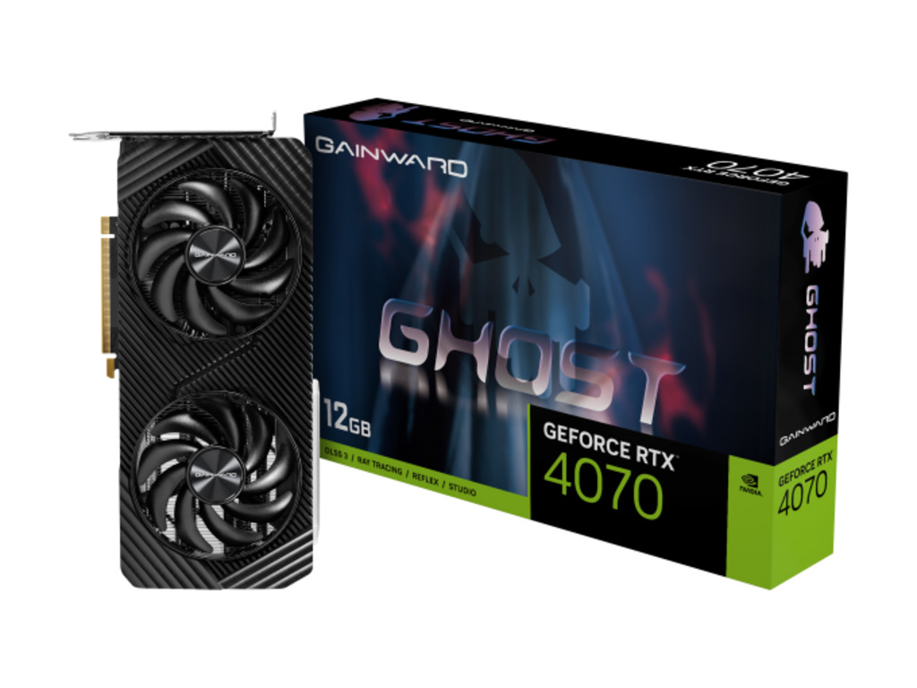 Gainward VGA 4070 Ghost 12GBGDDR6, 192bit, 3xDP, 1xHDMI2 slot fan cooler