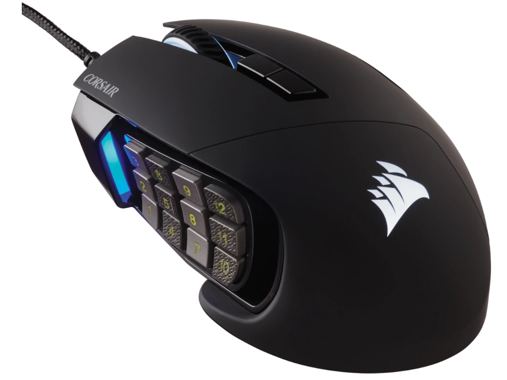 Corsair SCIMITAR RGB ELITEOptical MOBA/MMO Gaming MouseWired, 17 programmable buttons,18000 DPI