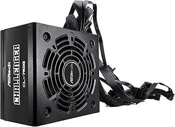 ASROCK PSU 750W, CL-750BChallenger,12cm fan,80+ BronzePCIe 5.1 Ready, 24pin Sleeved