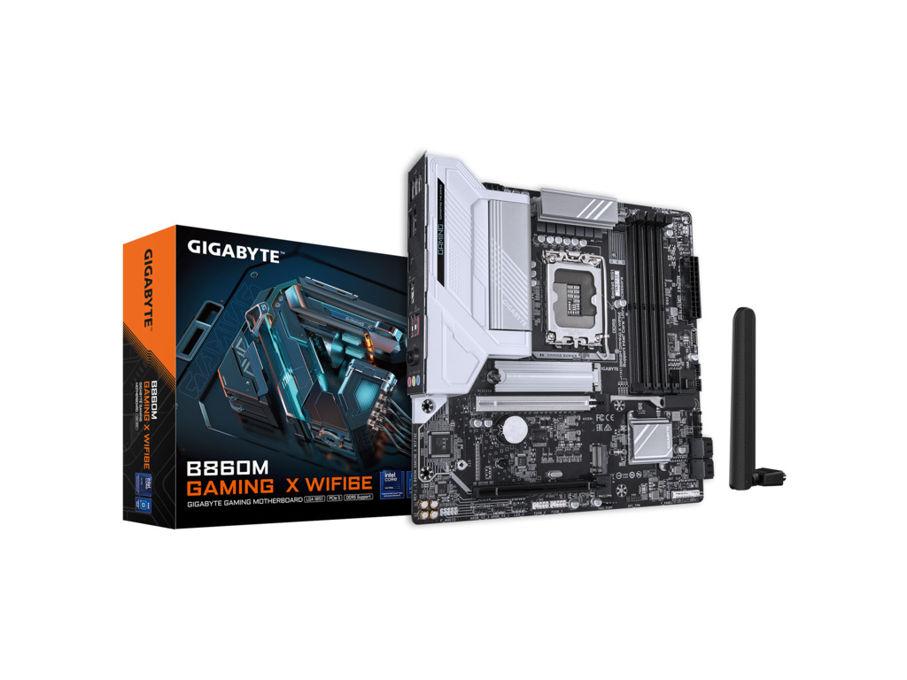 Gigabyte MB B860M GamingX WifiLGA1851; 4xDDR5; 2xM.2; 4xSATA8xUSB; HDMI, DP; USB Type-C, mATX;