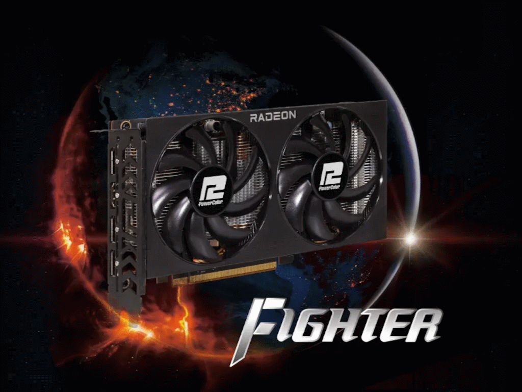 Power Color RX 7600 8GB8GB GDDR6, 128-bit,3x DP, 1x HDMI