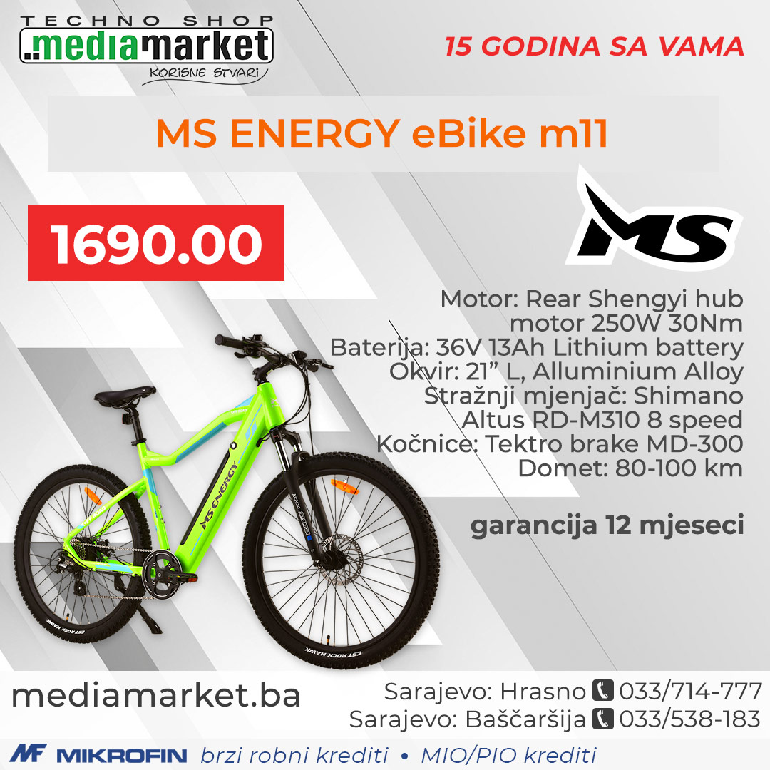 ELEKTRICNO BICIKLO MS ENERGY eBike m11