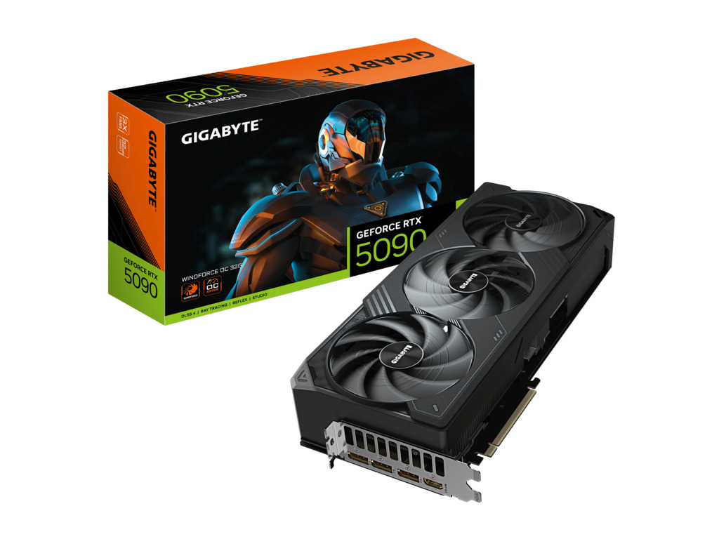 Gigabyte 5090 Windforce OC 32G32GB GDDR7, 512-bit3x DP, 1xHDMI