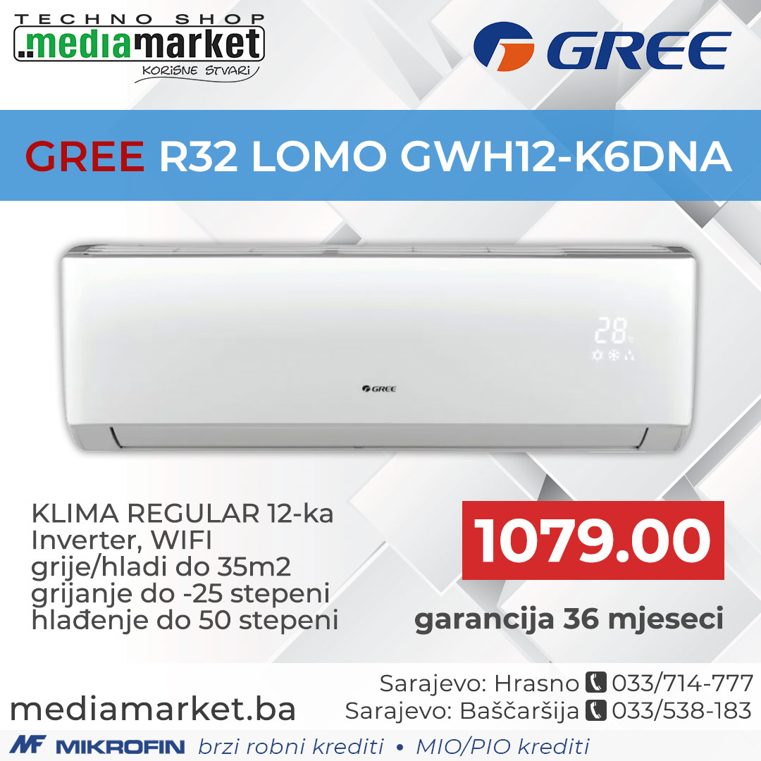 KLIMA GREE R32 LOMO REGULAR GWH12-K6DNA