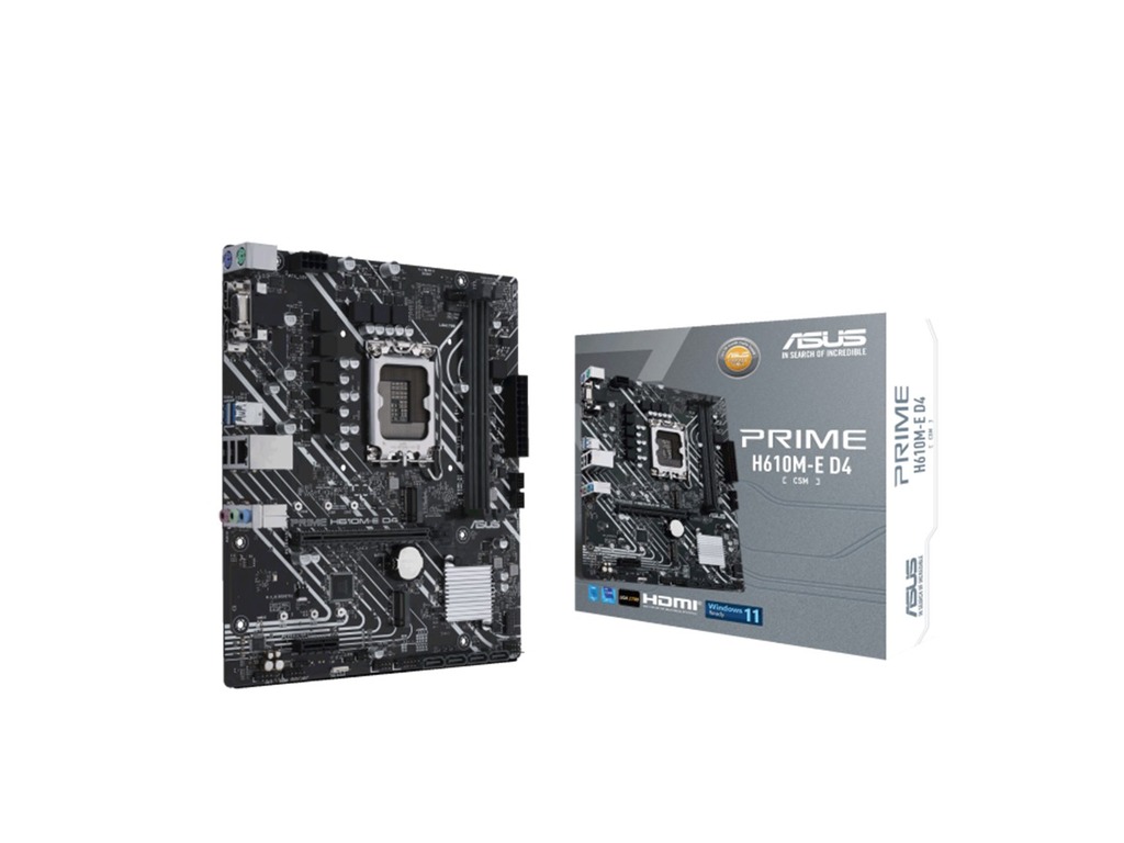 ASUS MB PRIME H610M-E D4-CSMIntel H610;LGA 17002xDDR4;VGA,HDMI,DP;micro ATX