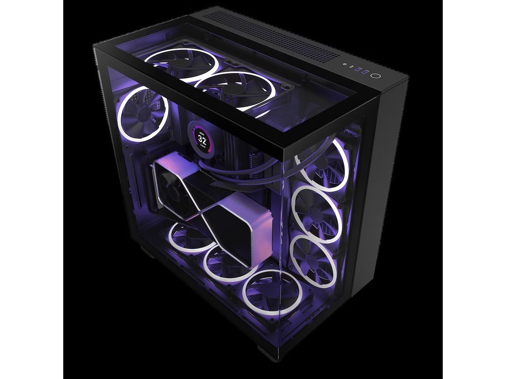 NZXT CASE H9 ELITE BLACK Mini-ITX, Micro-ATX, ATX Mid-Tower, 4x fans