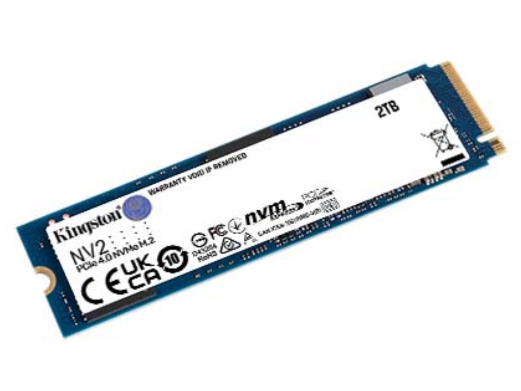 Kingston SSD 2TB NV2NVMe PCIe Gen 4.0x4R/W : 3500/2100MB/s