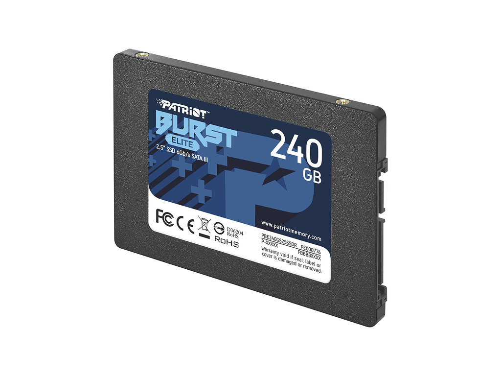 Patriot SSD 240GB 2.5'';SATA3, Burst Eliteup to R/W : 450/320MB/s;