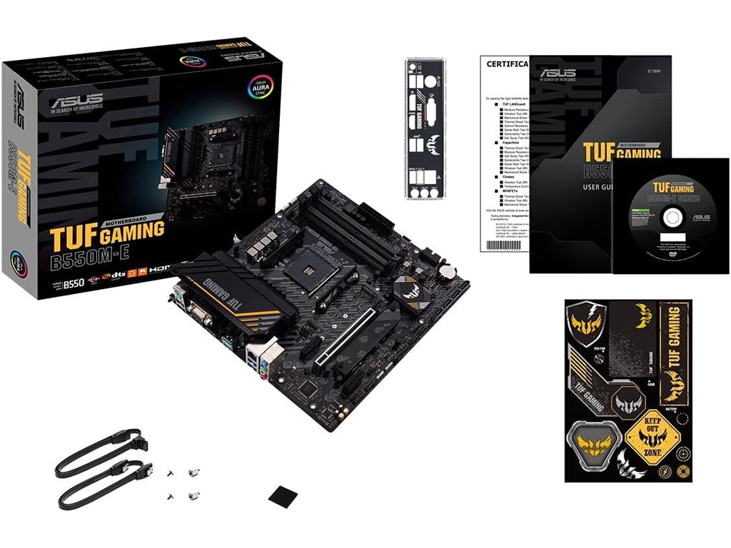 ASUS MB TUF GAMING B550M-EAMD B550; AM4, PCIe 4.0,2x M.24xDDR4;DP, HDMI, D-Sub;micro ATX