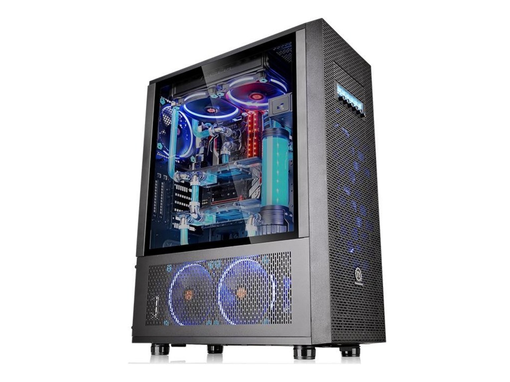 Thermaltake Core X71 TG Full tower, tempered glass, 2x Riing fans, 1x GPU support bracket