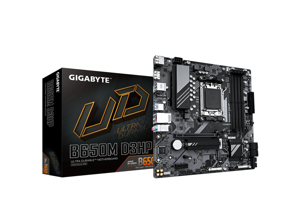 Gigabyte MB B650M D3HPAM5; 4xDDR5; 2xM.2;4xSATA, 6x USB,HDMI,2x DP, microATX