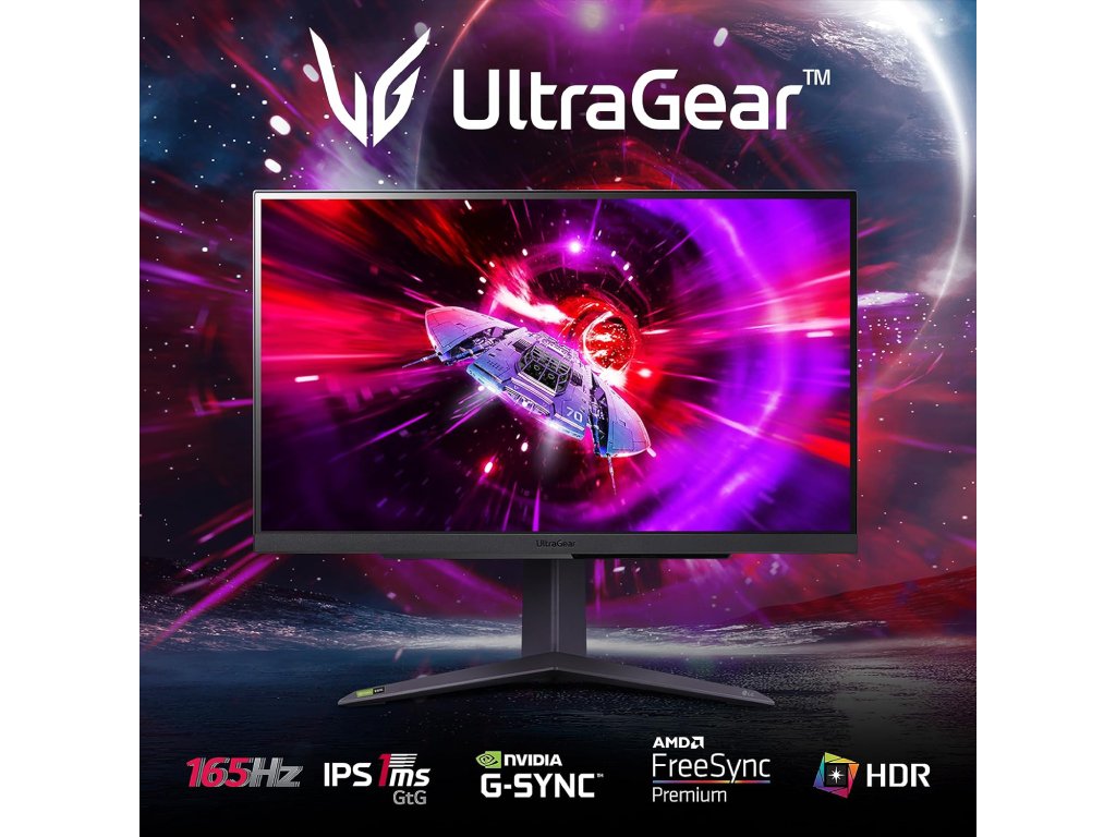 LG 27"UltraGear QHD 165Hz Game27",IPS,1ms,300cd,HDMIx2,DP,G-SYNC,Tilt,Swiv,Pivot,HA,VESA 100x100,