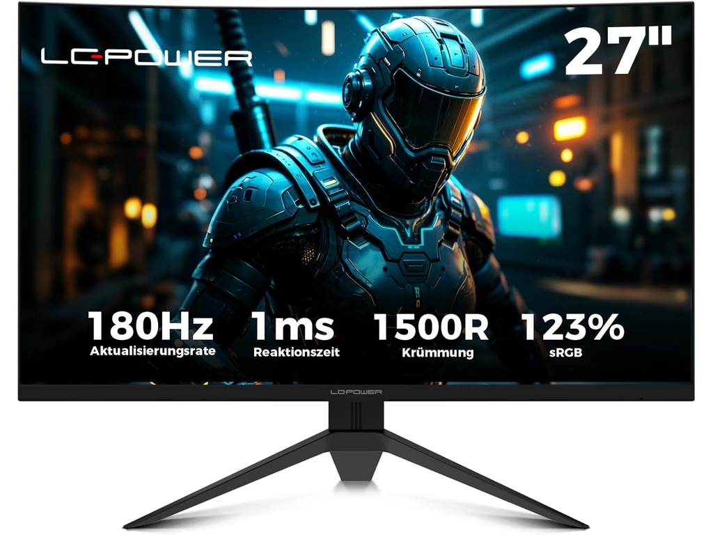 LC-Power Monitor LC-M27FC27",180 Hz, FHD (1920x1080),VA, 1500R, 1x DP, 2x HDMI