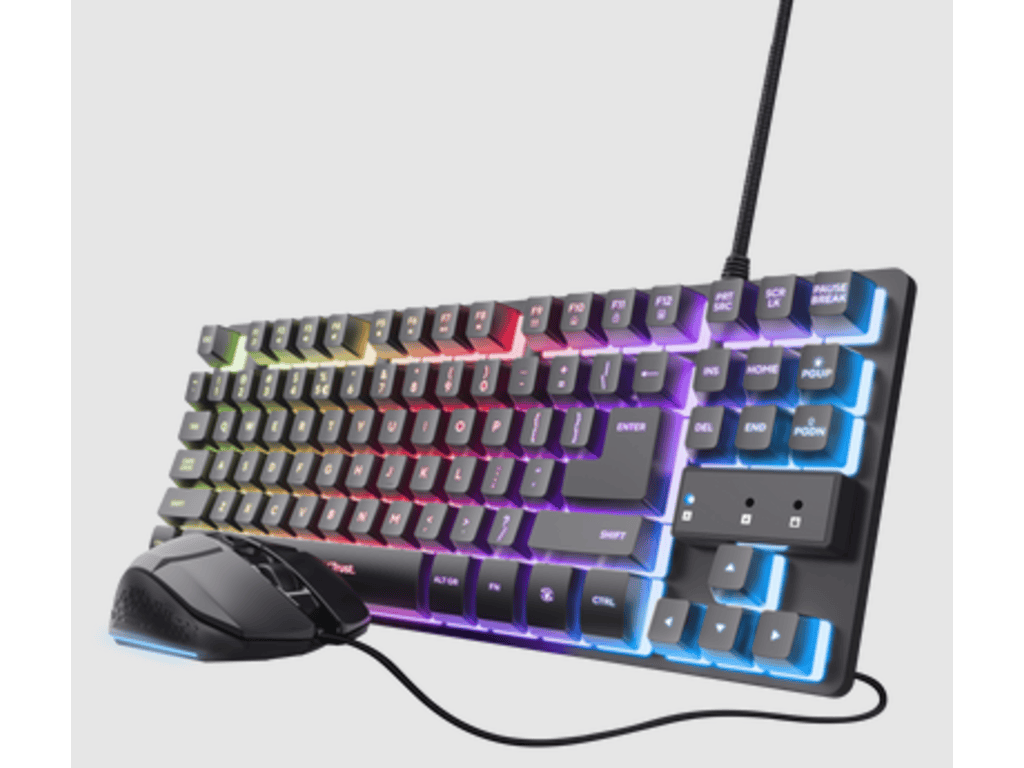 Trust GXT 798 2-u-1 gaming set, crni