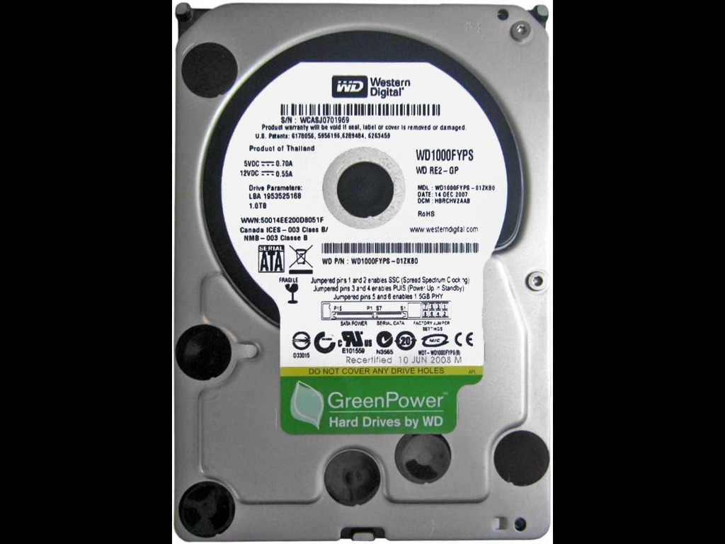 WD HDD 1TB SATA3 7200RPM Pull12 mjeseci garancija