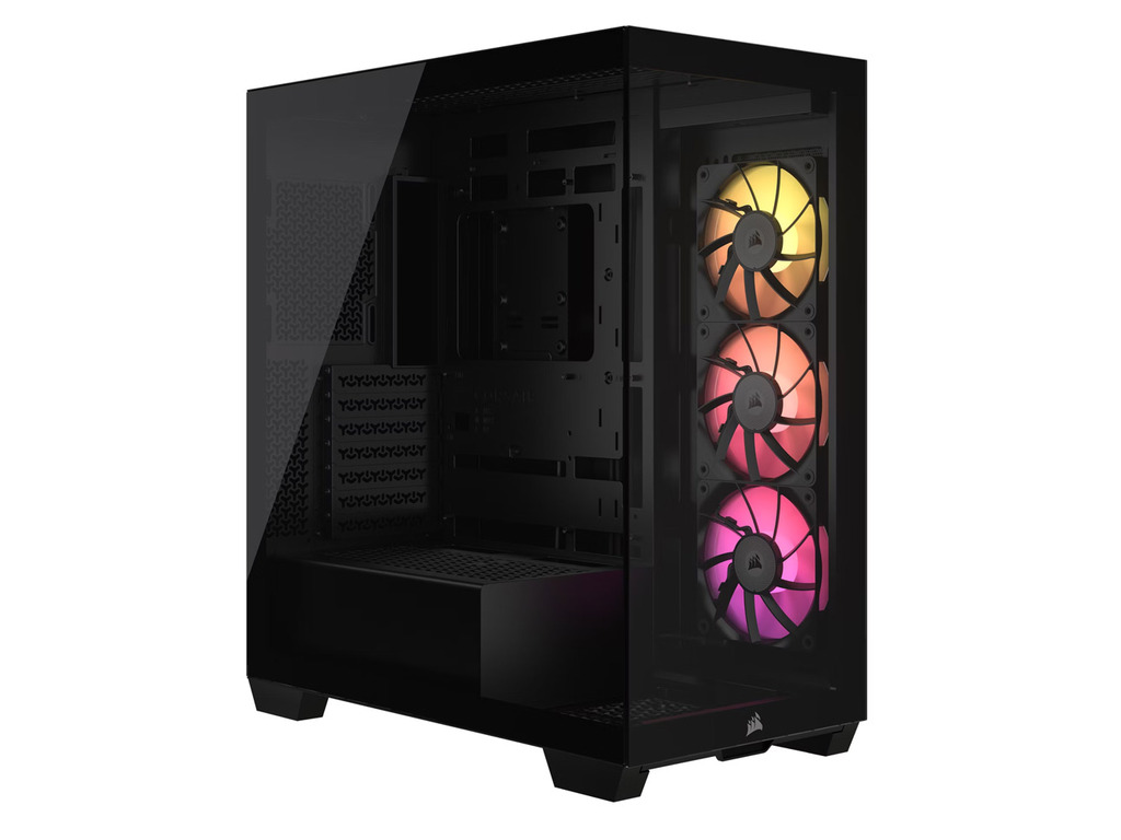 CORSAIR 3500X ARGB Mid-TowerCase, Black, 3xRS120 ARGB fansRadiator 360mm, GPU 410mm