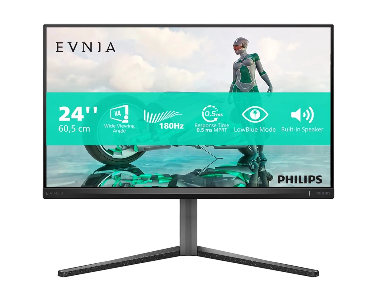 Gaming monitor: Philips 24" Evnia - IPS, Full HD, 180Hz