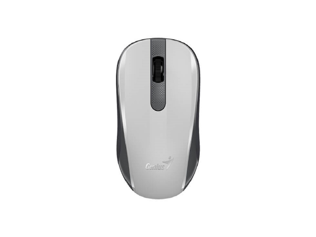 Genius miš NX-8008S bijeli/siv wireless,1600 DPI,10m domet, silent tipke