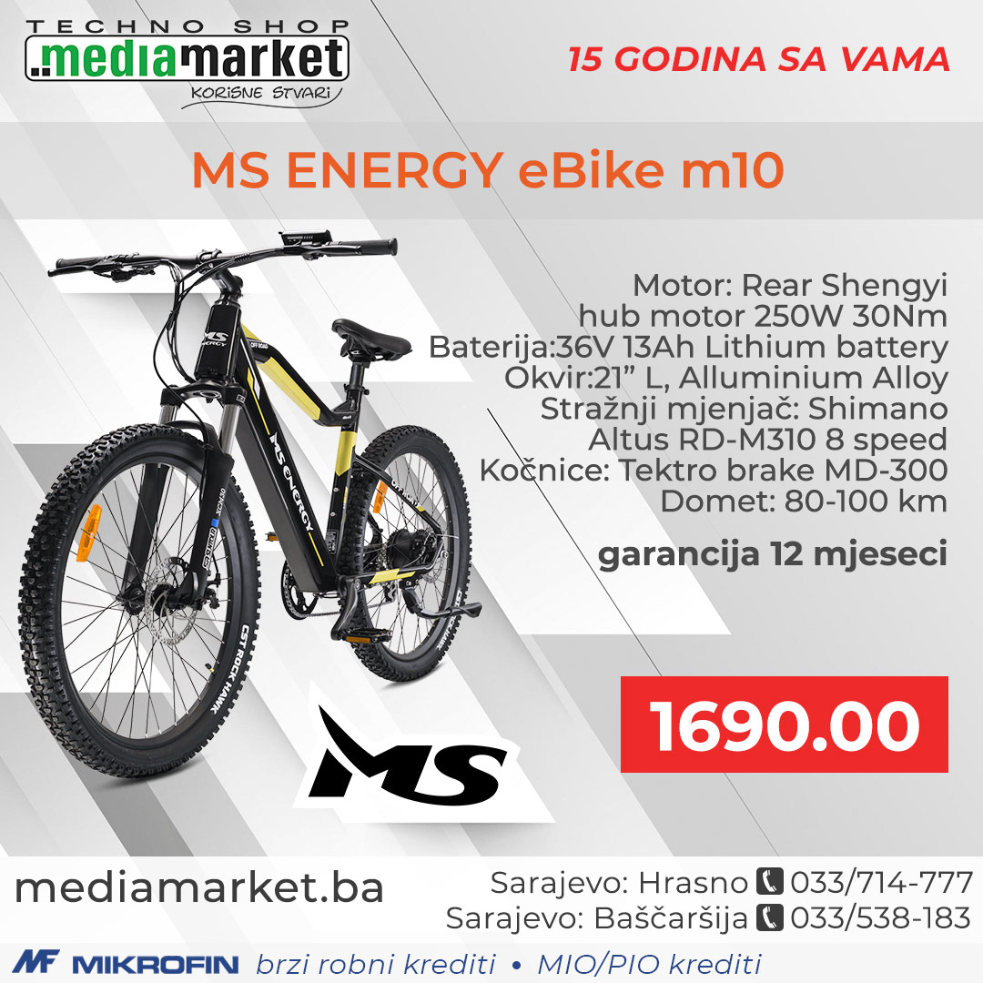 ELEKTRICNO BICIKLO MS ENERGY eBike m10