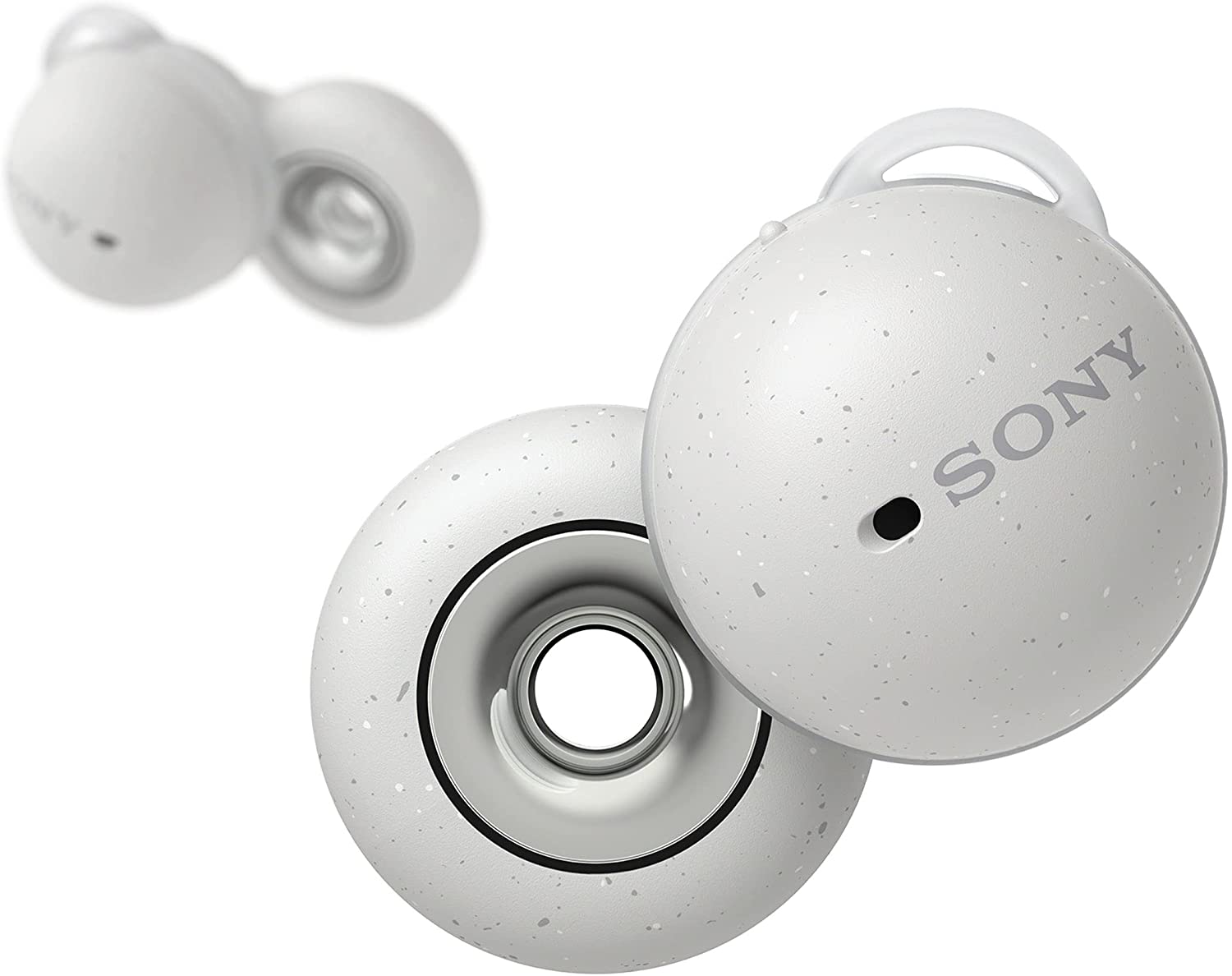 Sony LinkBuds True Wirelessotpornost na vodu IPX4; bijelebaterija do 11h; domet 10m; tezina 34g