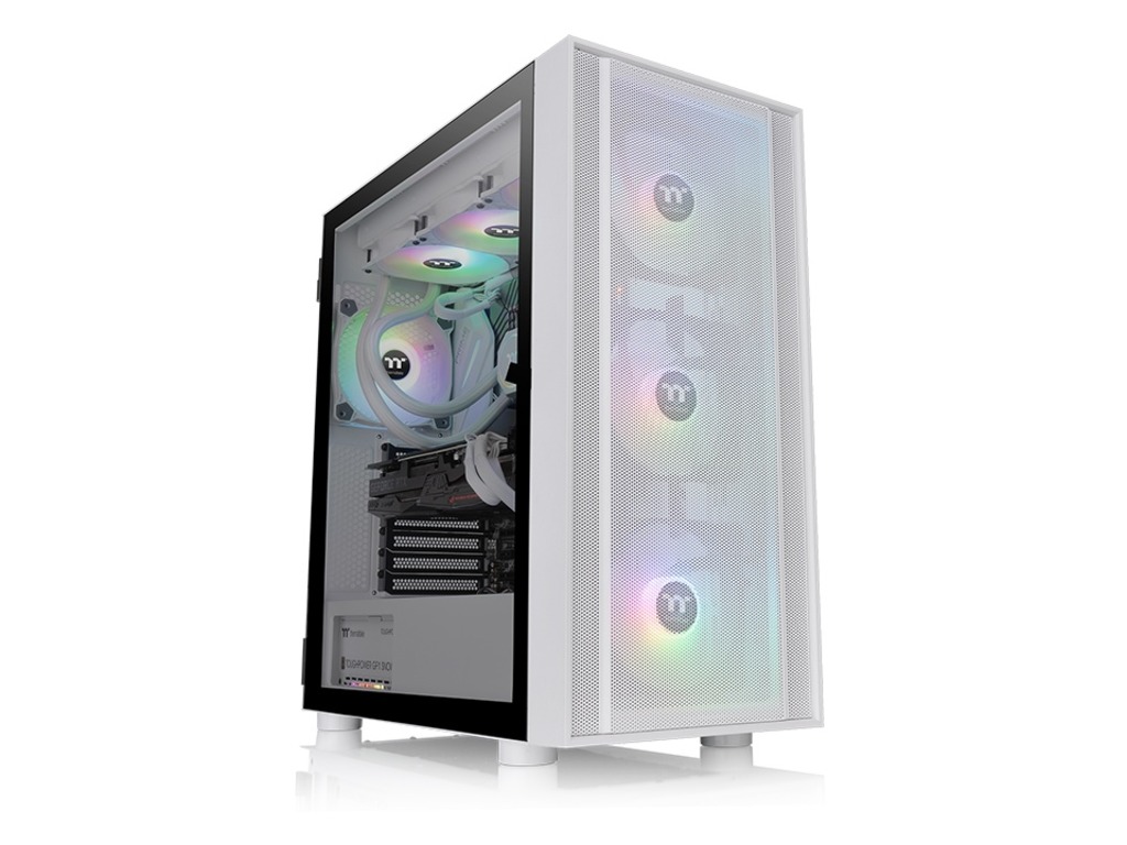 Thermaltake H570 TG ARGB Snow Mid tower, tempered glass, 3x 120mm ARGB Lite fan