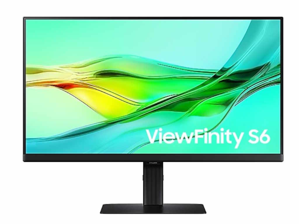 Samsung monitor ViewFinity S6QHD, 24", IPS 1000:1, 100Hz350cd, 5ms, HDMI, DP, 3xUSB, USB-C