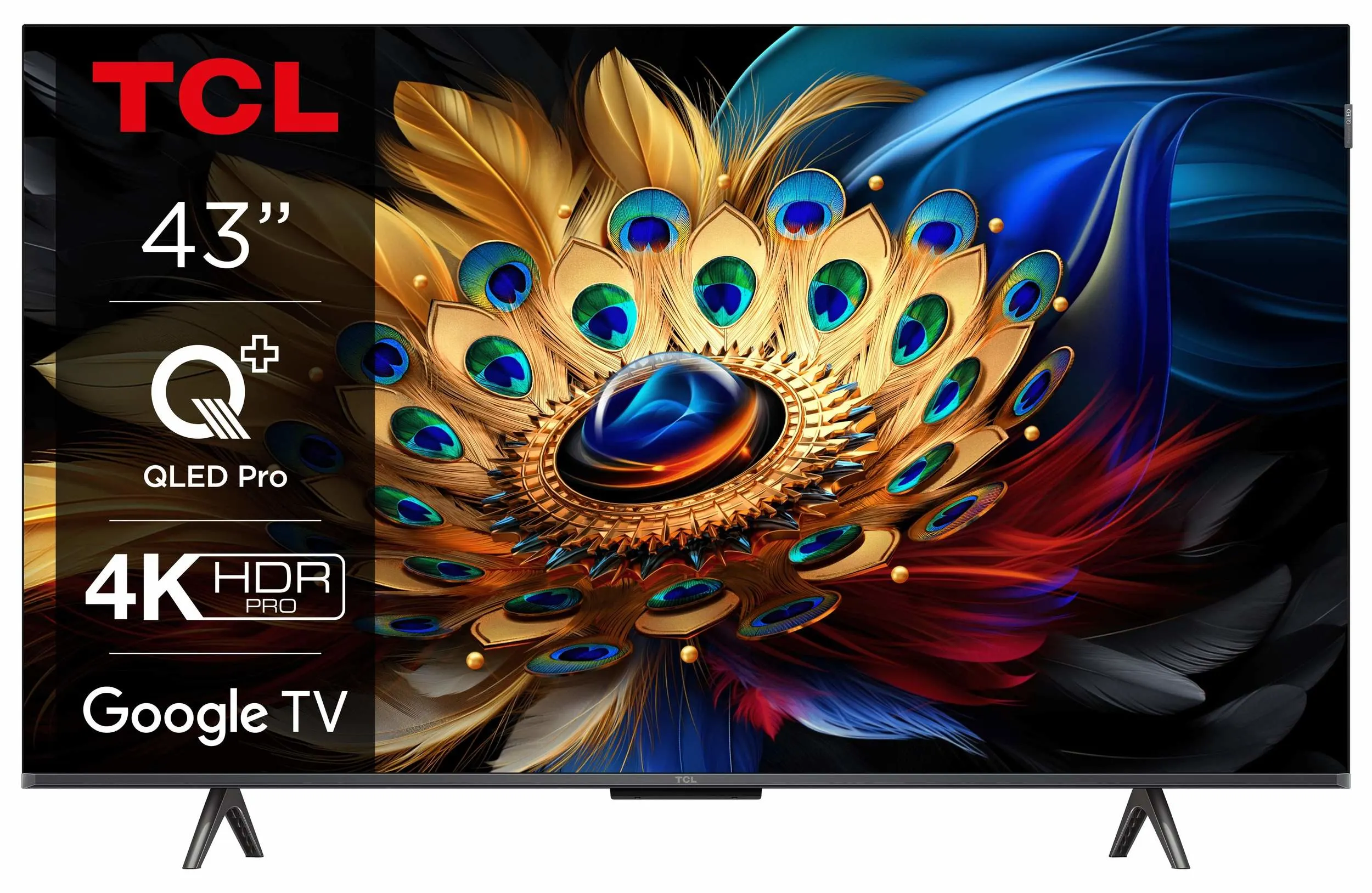 TCL 43"C655 4K QLED TVMotion Clarity 120HZ Google TVHDMI 2.1; 2.0 ONKYO Dolby Atmos