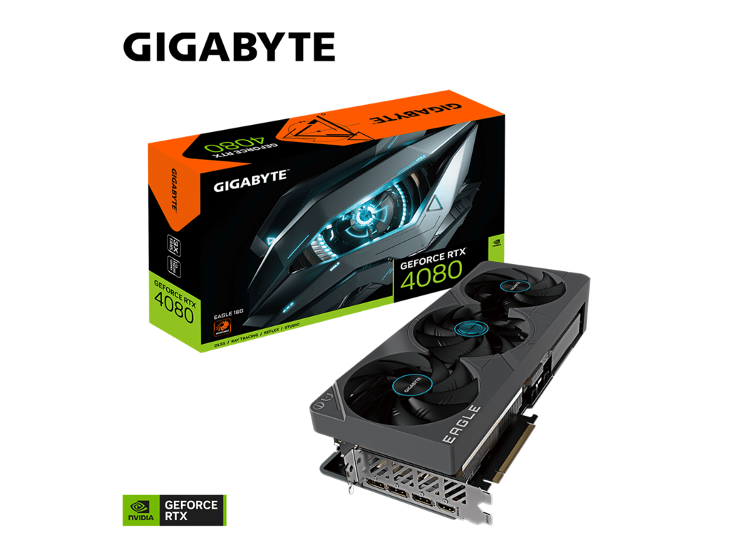 Gigabyte VGA RTX 4080 Eagle16GB,GDDR6X,256bit;3xDP,1xHDMI[GV-N4080EAGLE-16GD]