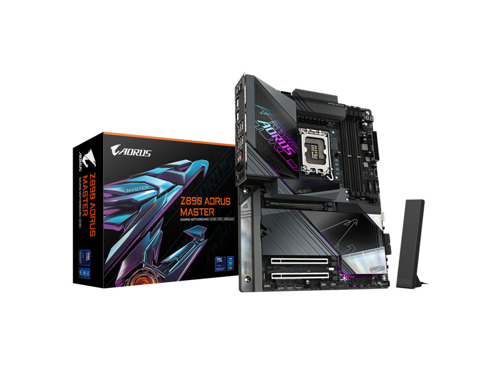 Gigabyte MB Z890 AORUS MASTERLGA1851; 4xDDR5;5xM.2; 4xSATA;12xUSB; DP; ATX;HDMI, RAID, THUNDERBOLT