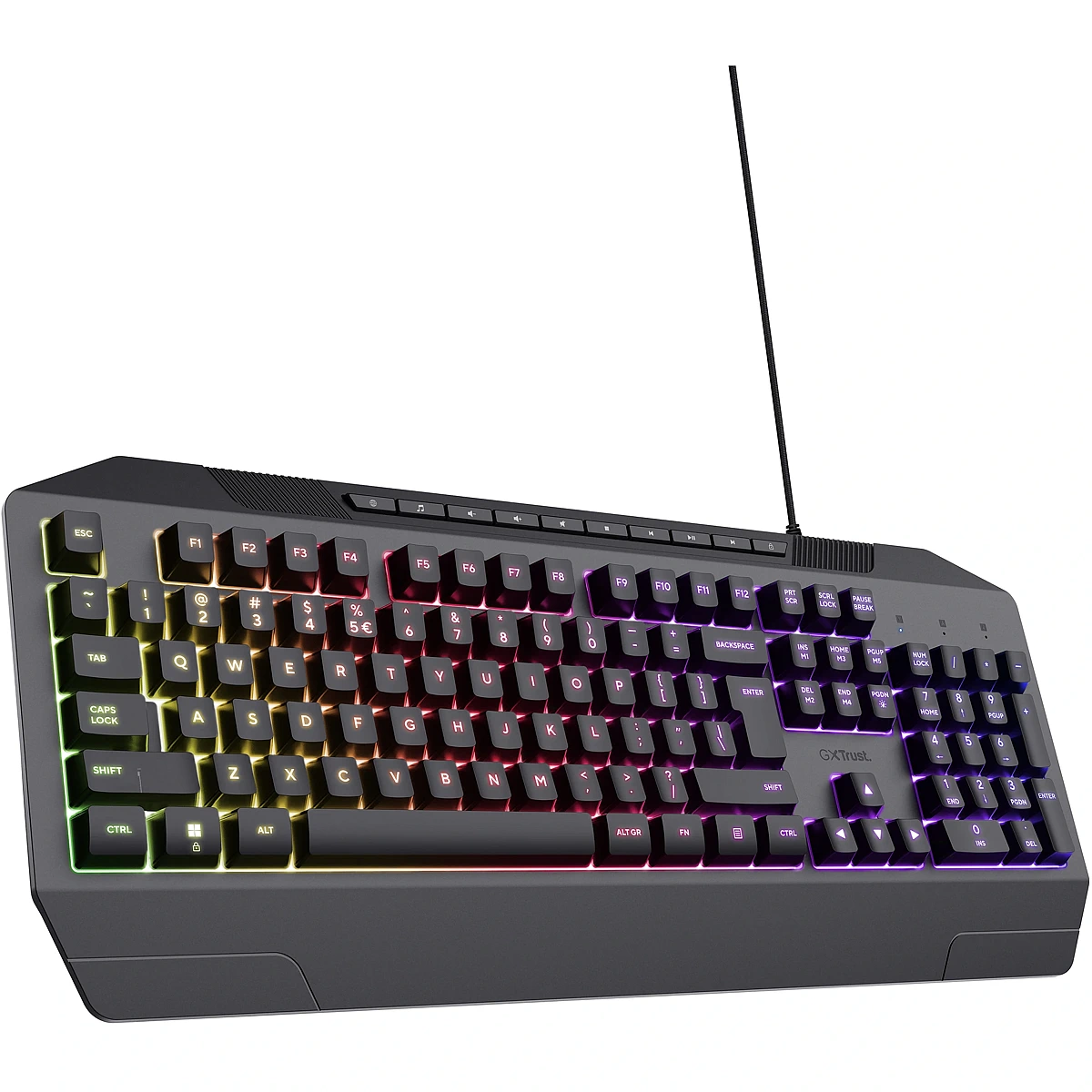 Trust GXT 836 EVOCX gamingtastatura, RGB, žičana, USB2.0, full-size