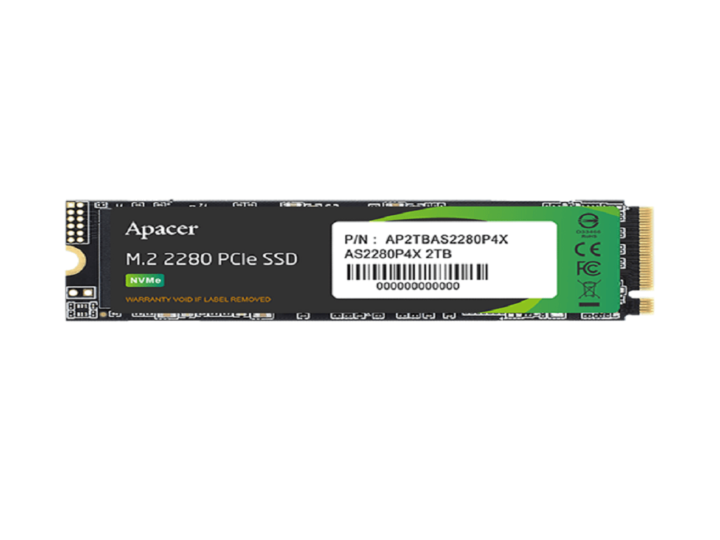 APACER SSD 512GB M.2. NVMe 1.3Gen3x4; R/W : 2100/1500 MB/s;