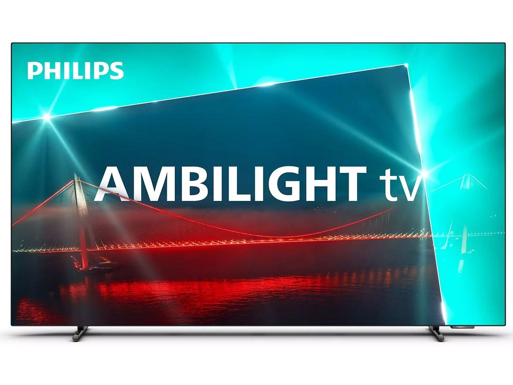 Philips 65''OLED718 4K GoogleAmbilight s 3 strane; 2.1 HDMI; P5 AI perfect; panel 120 HZ