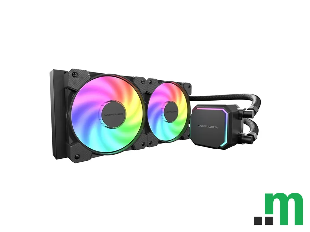 LC-Power Liquid Freezer 280mm ARGB, JetFlow, AMD and Intel CPUs, 2x140mm, PWM