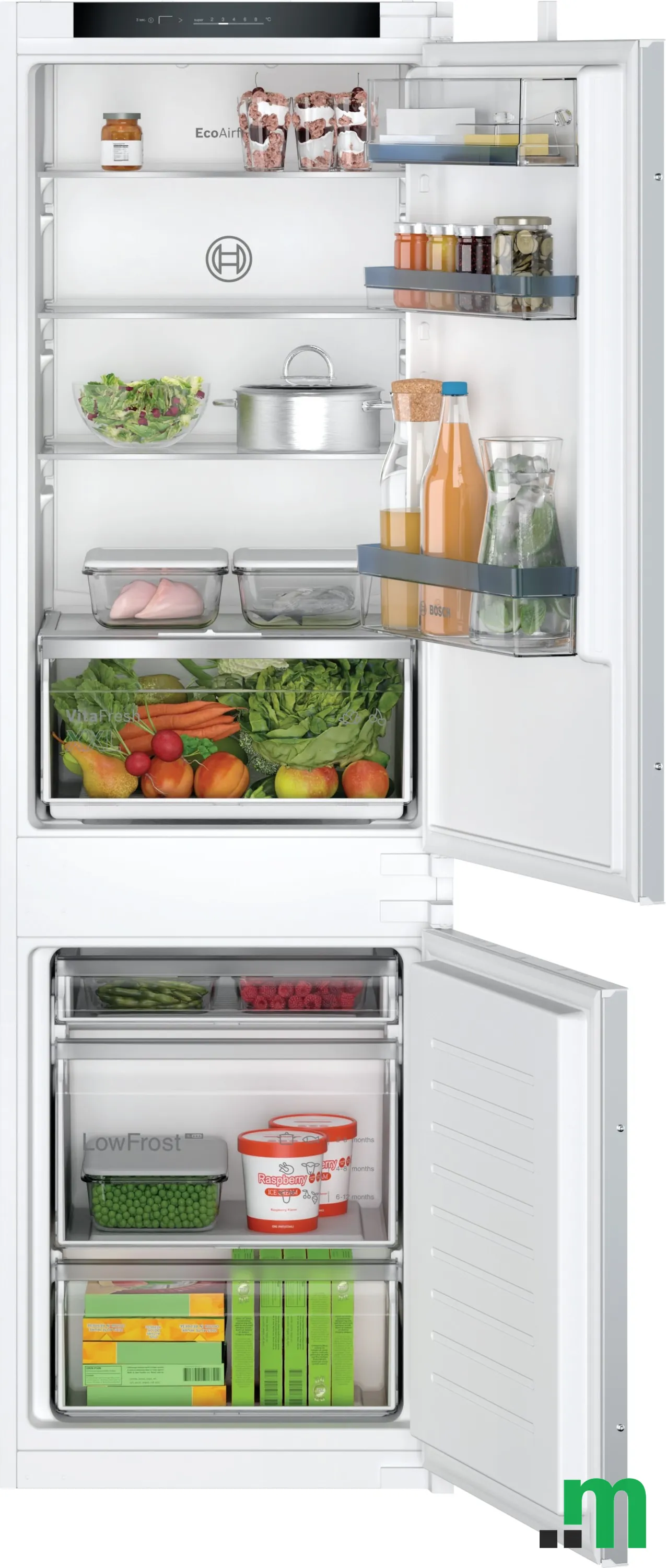 BOSCH Ugradbeni hladnjak Serie 4| LowFrost, A++(E), DE, H:184L, Z:76L, 177CM, 35dB