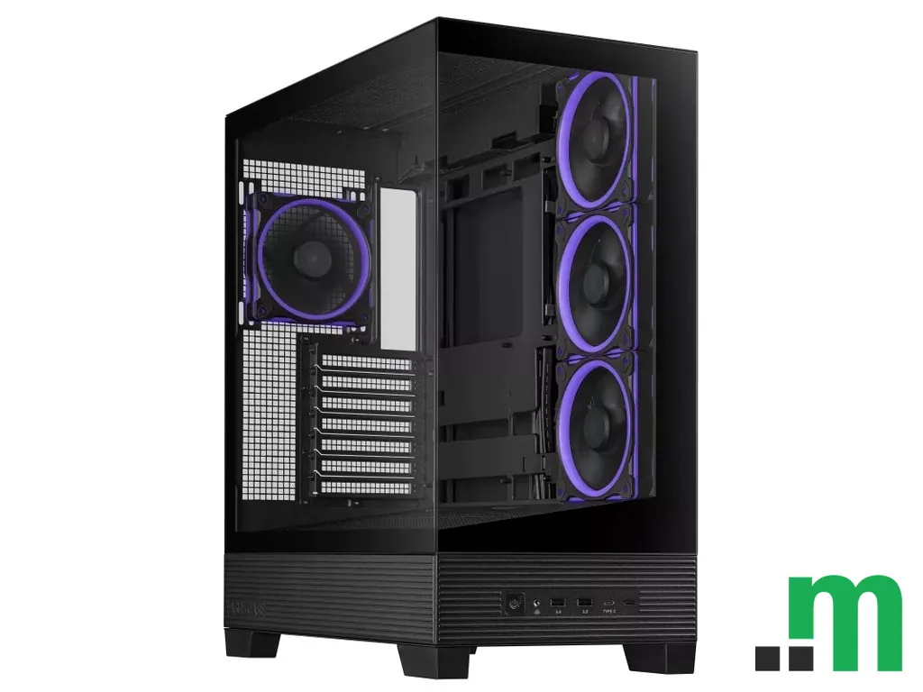 ASUS CASE A31 PLUS TG ARGB BLKMid-tower, ATX, 7 Expansion4x ARGB 120mm fans