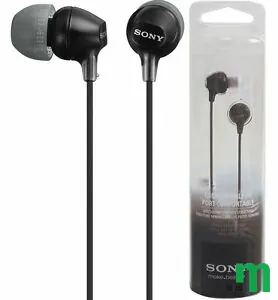 Sony slušalice EX-15 crne,In-Ear, mikrofon