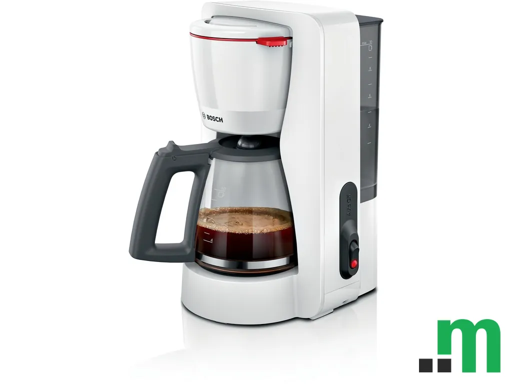 BOSCH aparat za kafu TKA2M111 My Moment, Bijela, 1.4l,1200WStakleni vrč za 10/15 šoljica kafe