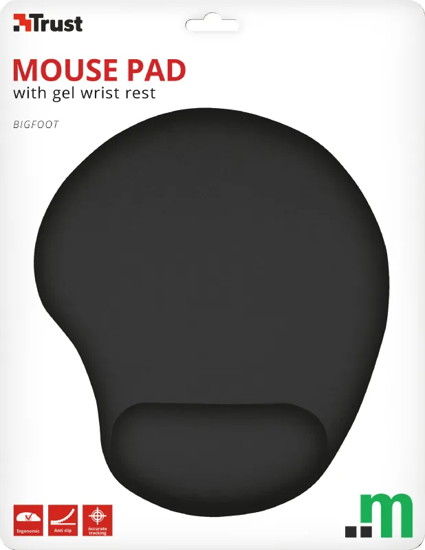 Trust Big-Foot podloga za miš,ergonomska, crna boja