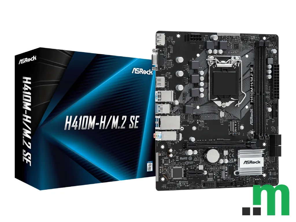 ASROCK MB H410M-H/M.2 SEIntel H370; LGA1200; 2xDDR44xSATA3; M.2; DP; HDMI; mATX;