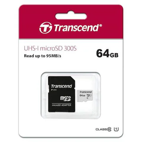 Memorijska kartica SD MICRO 64GB HC Class 10 UHS-I + 1ad 300S TS