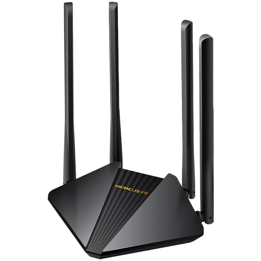 AC1200 Dual-Band Wi-Fi Gigabit RouterSPEED: 300 Mbps at 2.4 GHz + 867 Mbps at 5 GHz SPEC: 4× Fixed External Antennas, 2× Gigabit LAN Ports, 1× Gigabit WAN PortFEATURE: Router/Access Point Mode, WPS/R