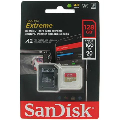 Memorijska kartica SanDisk Extreme microSDXC, A2, V30, U3 128GB