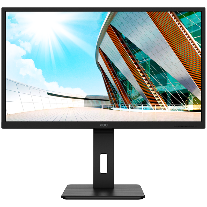 AOC Monitor LED Q32P2 Business 31.5", 16:9, 2560x1440, IPS, 75Hz, 250 cd/m², 1000:1, 50M:1, 4ms, 178/178°, DP, 2xHDMI, DP, 4 x USB 3.2, Speakers, Tilt, Swivel, H. Adjust, VESA, Frameless) Black, 3y