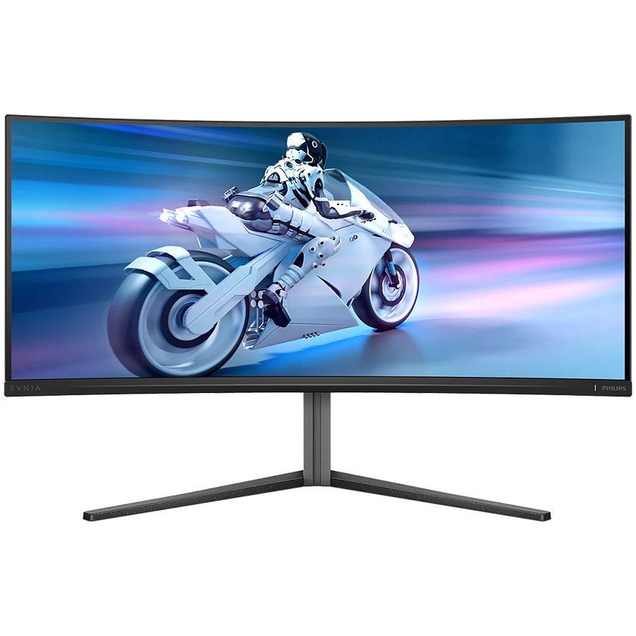 Philips Monitor Evnia 34M2C6500/00 34'' QD-OLED, 21:9, 3440x1440 (UltraWide QHD), 175Hz, 0.03ms, 250 cd/m² (SDR), 1000 cd/m² (HDR), 1,000,000:1, 2x HDMI 2.0, DisplayPort 1.4, 4x USB 3.2, Dark Slate De