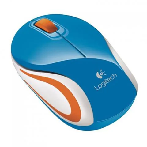 Logitech Miš bežični Mini M187, plavi