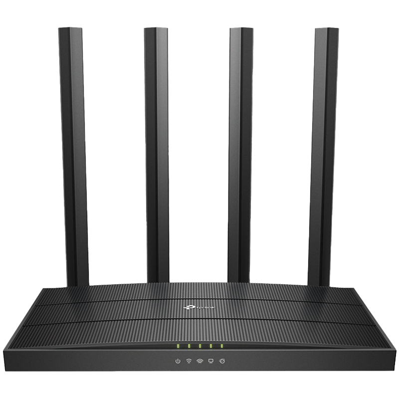 TP-Link Archer C6 AC1200 Wireless MU-MIMO Gigabit Router,867 Mbps at 5 GHz and 400 Mbps at 2.4 GHz band,1× Gigabit WAN Port,4× Gigabit LAN Ports, 1.2 GHz CPU,4×Fixed High-Performance Antennas,WPA3, Ro
